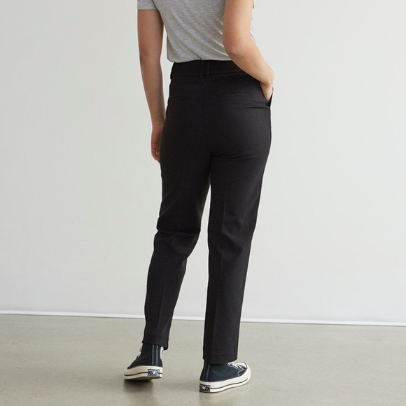 High-Rise Straight Leg Ankle Pant - Petite - Picture 2 of 7